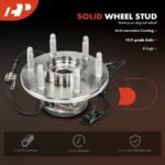 A-PremiumĀ® 2x Front Wheel Bearing & Hub Assembly with ABS Sensor - Image 11