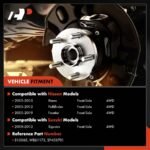 A-Premium® 2x Front Wheel Bearing & Hub Assembly with ABS Sensor - Image 2