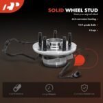 A-PremiumĀ® 2x Front Wheel Bearing & Hub Assembly with ABS Sensor - Image 11