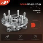 A-PremiumĀ® 2x Front Wheel Bearing & Hub Assembly with ABS Sensor - Image 11