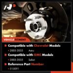 A-PremiumĀ® 2x Front Wheel Bearing & Hub Assembly with ABS Sensor - Image 2