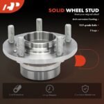 A-PremiumĀ® 2 Pcs Rear Wheel Hub Bearing Assembly - Image 9