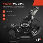 A-PremiumĀ® 2x Front Steering Knuckle & Wheel Hub Bearing Assembly - Image 4