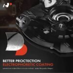 A-PremiumĀ® 2x Front Steering Knuckle & Wheel Hub Bearing Assembly - Image 6