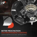 A-PremiumĀ® 2x Front Steering Knuckle & Wheel Hub Bearing Assembly - Image 6
