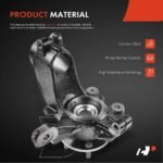 A-PremiumĀ® Front Driver Steering Knuckle & Wheel Hub Bearing Assembly - Image 4