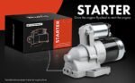 A-Premium® Starter Motor 1.4KW 12V CCW 22 Teeth - Image 2