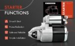 A-Premium® Starter Motor 1.4KW 12V CCW 22 Teeth - Image 3