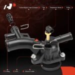A-Premium® Coolant Thermostat Housing Water Outlet with Sensor - Image 4