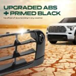 YHT Auto® Passenger Bumper Grille with Park Distance Control Sensor Holes - Image 6