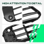 YHT Auto® Passenger Bumper Grille with Park Distance Control Sensor Holes - Image 9