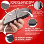 R1 Concepts® Front and Rear Brake Disc and Pad Kit, Black, Cross-drilled and Slotted, 267 mm, OE Comparable Pad Material, R1 eLINE Black Rotors with Optimum OEp Pads Series - Image 2