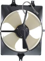 Item Auto® A/C Condenser Fan - Passenger Side Fan Blade, Motor and Shroud