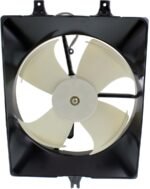 Item Auto® A/C Condenser Fan - Passenger Side Fan Blade, Motor and Shroud - Image 5
