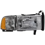 Replacement Driver and Passenger Side Halogen Headlight, With bulb(s), OE Comparable Finish