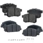 JC Whitney® Front and Rear Brake Pad Set, Ceramic