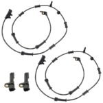 Replacement® Front and Rear, Driver and Passenger Side ABS Speed Sensor Set of 4