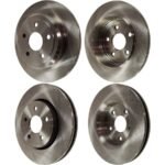 SureStop® Front and Rear Brake Discs, Plain Surface, Solid, 5 Lugs, 12.99 in. Disc Diameter, with 330mm Front Rotors, Pro-Line Series