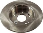 SureStop® Rear Brake Disc, Natural Finish, Plain Surface, Solid, 5 Lugs, 281.69 mm, Pro-Line Series - Image 2
