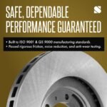 SureStop® Front, Driver or Passenger Side Brake Disc, Plain Surface, Vented, 5 Lugs, 11.65 in. Disc Diameter, 296Mm Front Disc, Pro-Line Series - Image 9
