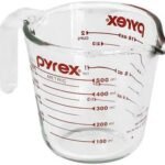 Pyrex Prepware 6001075 Measuring Cup, Red Graphics, Clear