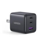 UGREEN 3-Port 30W USB C Charger Block, GaN II Type C Fast Charging, Black