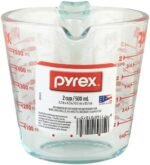 Pyrex Prepware 6001075 Measuring Cup, Red Graphics, Clear - Image 2