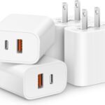 [4 Pack] 20W USB C Charger Block Fast Charging Multiport Adapter
