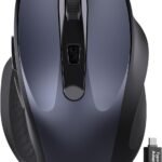 Wireless Mouse for Laptop, Quiet Cordless Computer Mice for Office & Travel