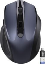 Wireless Mouse for Laptop, Quiet Cordless Computer Mice for Office & Travel