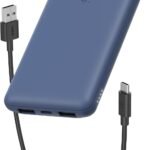 Belkin 10000mAh 15W 3 Port Power Bank, USB A to USB C Cable Included