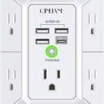 Wall Charger, Surge Protector, QINLIANF 5 Outlet Extender with 4 USB Ports
