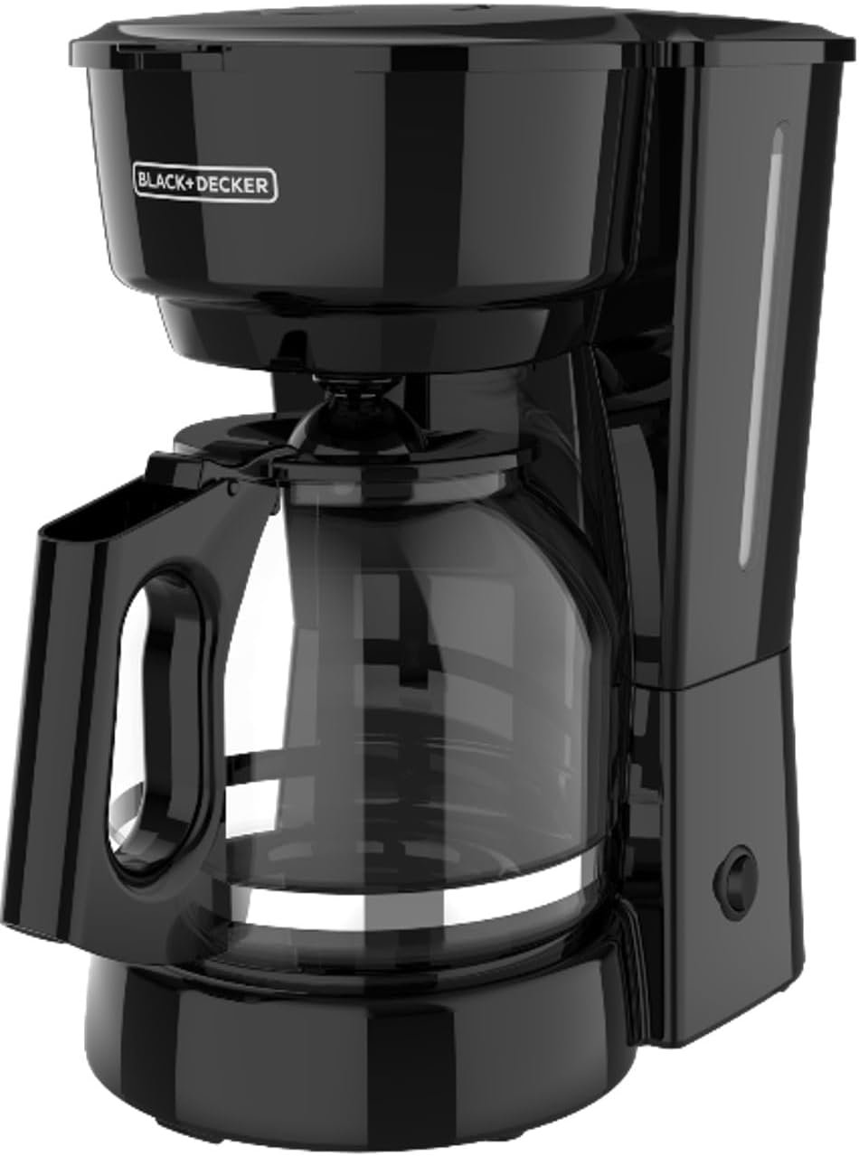 51r-kXmr2jL._AC_SL1291_ BLACK+DECKER 12-Cup Coffee Maker with Easy On/Off Switch, Easy Pour, Non-Drip Carafe with Removable Filter Basket, Vortex Technology, Black - Image 1