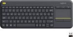 Logitech K400 Plus Wireless Touch TV Keyboard for PC-Connected TV - Black