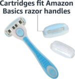 Amazon Basics 5-Blade Extra Smooth Razor for Women with Moisturizing Strips, Handle, 2 Cartridge Refills & Shower Holder (Previously Solimo) - Image 3