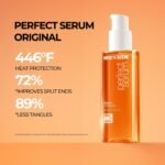 Mise En Scene Perfect Serum Original - Heat Protectant Hair Oil for Frizzy & Dry | Argan Oil | Visibly Smooths & Softens | Add Shine All Hair Types | Damage Repair | Fruity Floral Scent, 2.7 Fl Oz. - Image 4
