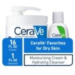 CeraVe Moisturizing Cream & Hydrating Facial Cleanser Set for Dry Skin - Image 2