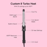 Conair Curling Iron​, Short to Medium Hair, 3/4-in. Barrel, Black/Silver - Image 4