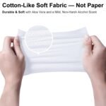 ARCHXX Cotton-Like Softness Hand Sanitizer Wipes, 100 Count, Antibacterial Hand Wipes Individually Wrapped, 70% Alcohol, Travel Size, Sanitizing for Home, Office & Outdoor, Aloe Vera Scent - Image 2