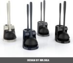 MR.SIGA Toilet Plunger and Bowl Brush Combo for Bathroom Cleaning, Black - Image 3