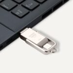 Amazon Basics 128GB USB Flash Drive, Thumb Drive Memory Stick with USB C and USB A Dual Ports, Champagne Silver - Image 4