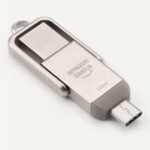 Amazon Basics 128GB USB Flash Drive, Thumb Drive Memory Stick with USB C and USB A Dual Ports, Champagne Silver - Image 5