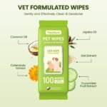 PawSono Hypoallergenic Pet Wipes for Dogs, Cats & Small Animals, 400 Coun - Image 4