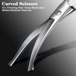 Professional 4 in 1 Dog & Cat Grooming Scissors Kit with Safety Round Tips,Sharp & Durable,Dog Shears for Grooming - Includes Straight, Curved, Thinning Scissors and Comb - Premium Pet Supplies - Image 4