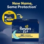 Pampers ZZZ Overnight Diapers, Size 7 (26-50 lbs), 36 Count, Nighttime Protection Disposable Baby Diaper - Image 2