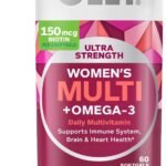 OLLY Ultra Strength Women's Multivitamin Softgels, Omega-3s - 60 Count