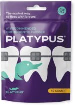 Platypus Orthodontic Flossers for Braces, 40 Count (Pack of 1)