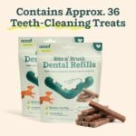 WOOF Bite n' Brush Dog Dental Sticks, Refills for Chew Toy, Chicken, 2 Pack - Image 4