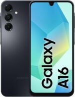 Samsung Galaxy A16 4G LTE (128GB + 4GB) International Model SM-A165F/DS Factory Unlocked, 6.7", Dual SIM, 50MP Triple Camera (Case Bundle), Black