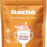 Made by Nacho Freeze-Dried Chicken Breast Meal Topper, Mixer or Treat 3.5oz | High Protein, Pure Chicken Ingredients | Premium Cage-Free Chicken Breast | Crunchy Texture